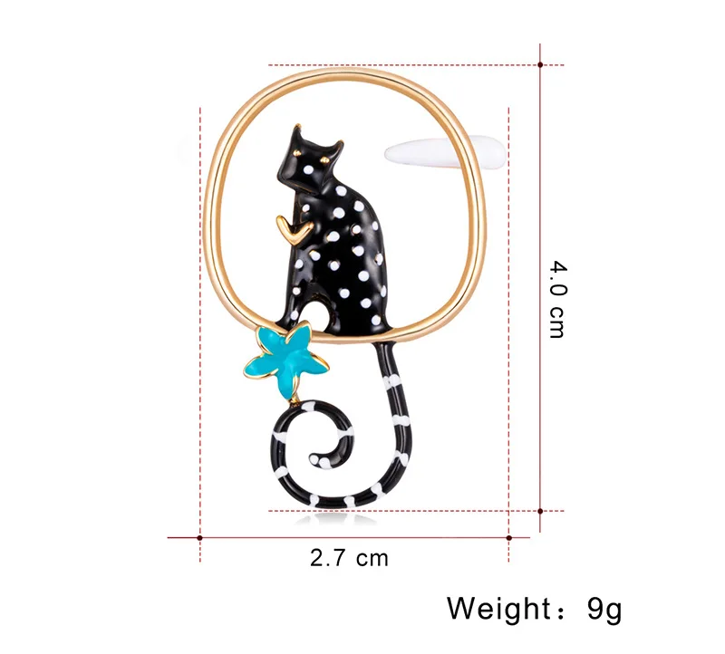 Новое поступление, играющие Броши с кошками для женщин, 2 цвета, милые заколки с животными, детские ювелирные изделия брошь в виде кошки