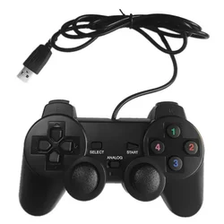USB Wired Gamepad Joystick Single/Double Vibration Joypad Game Controller Handle for PC Laptop Computer Win7/8/10/XP/Vista USB Wired Gamepad Joystick Single/Double Vibration Joypad Game Controller Handle for PC Laptop Computer Win7/8/10/XP/Vista