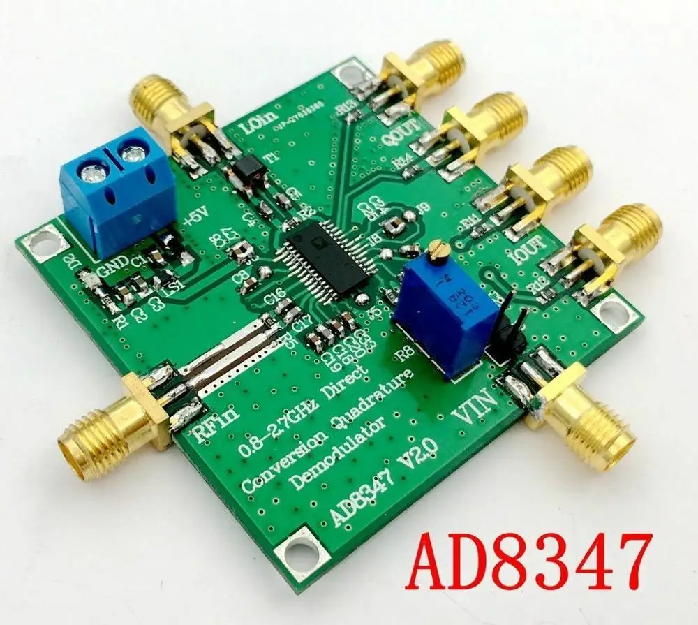 

AD8347 800MHz TO 2. 7GHz Downconversion Wideband Quadrature IQ demodulator RF FOR HAM radio Amplifier