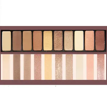 

Genuine NOVO 10 Color Eyeshadow Palette Matte Glitter Shimmer Coffee Grapefruit Ice Cream Milk