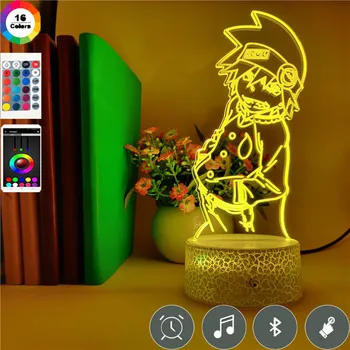 

Bluetooth Speaker SOUL EATER Anime 3D Night Light Creative Illusion Visual Lamp Led Bedroom Decoration Holiday Gifts RGB Change
