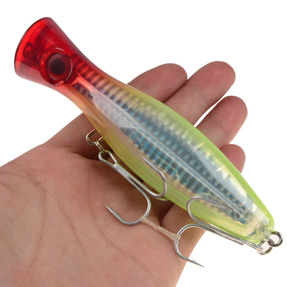 Iscas de Pesca de Mar Isca de Pesca Centímetros Aritificial Popper Iscas Crank Rígido Grande Minnow Topwater Pesca Wobblers Pcs 12.5 40 8g 9 Iscas Crank Rígido iscas de Pesca de