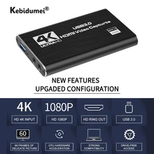 Video-Capture-Card Grabber Capturing OBS Hdmi-Compatible 60fps Live 1080P 4K USB 