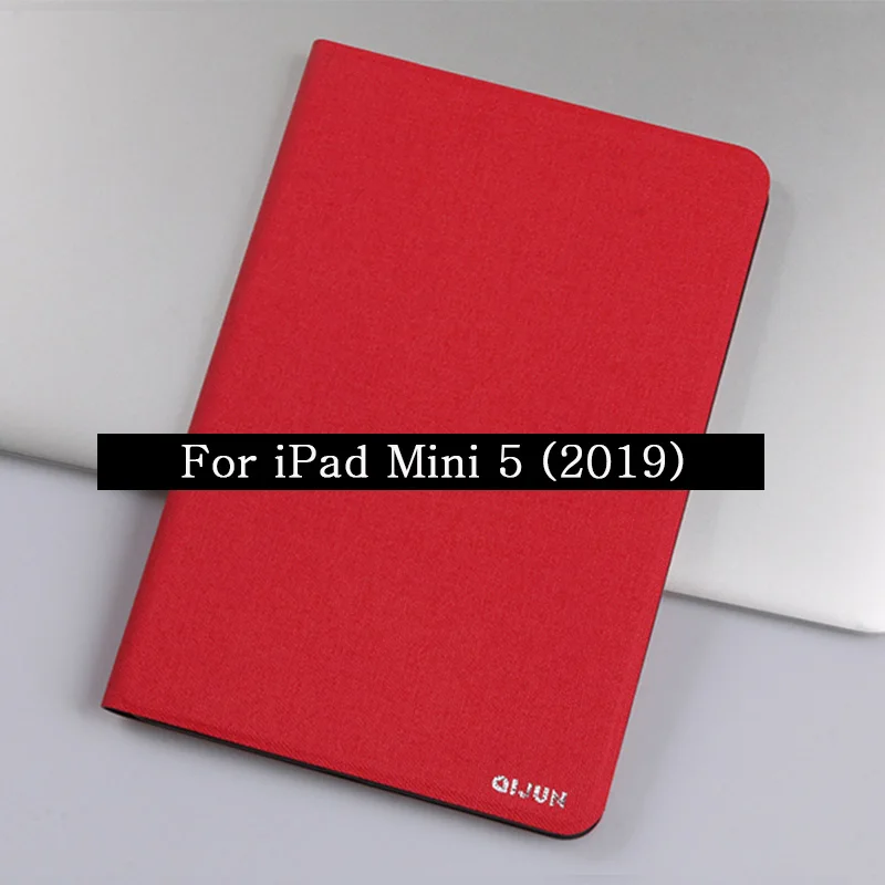 Чехол для нового iPad Mini 4 5 5th Qijun tablet Case для Apple iPad Mini 1/2/3 1 2 3 Флип силиконовый мягкий чехол-подставка - Цвет: iPad Mini 5 2019