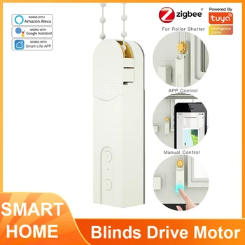 

ZigBee Smart DIY Motorized Roller Blind/Shades Drive Motor Voice Control Work With Alexa Google Home Tuya Smart Life APP
