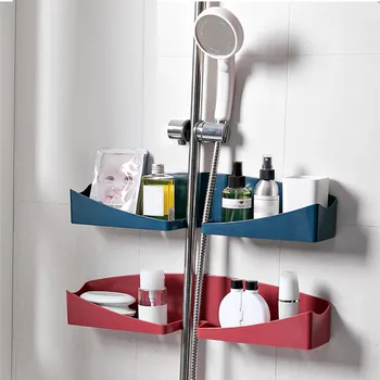 

Soap Rack Wall Mounted Soap Holder Detachable Reorganized Drain Rack Storage Basket Hook Sponge Dish Bathroom Holders Racks