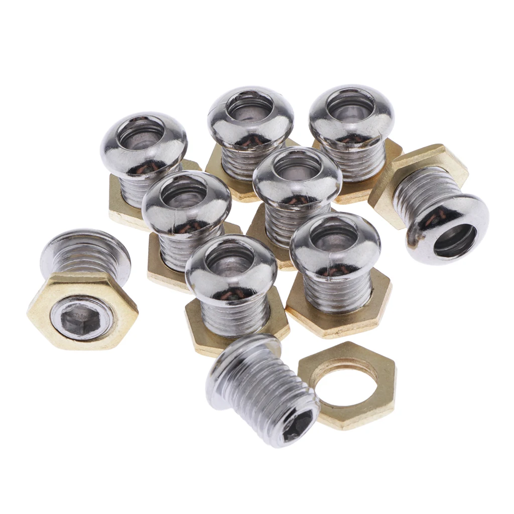 10pcs Drum Air Vent With Gasket Bass Tom Snare Drum Parts Musical Instruments Accessories drum percussion accessories drum accessories