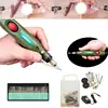 12V/110V Mini Electric Grinder Polisher Hand Drill Kit Wood Engraving Pen Tools DIY carving Grinder Pen EU/US Plug ► Photo 1/6