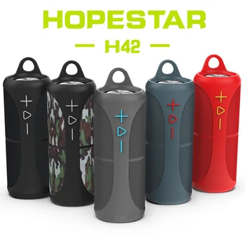 

HOPESTAR H42 TWS Portable Bluetooth Speaker Wireless Column 3D Stereo Music Center Best Bass Outdoor Waterproof Subwoofer FM TF