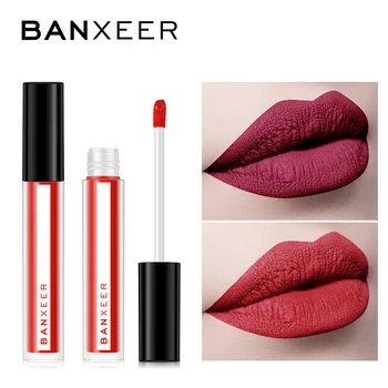 

BANXEER Matte Lipstick Lipgloss Velvet Nude Lipgloss Waterproof Long-lasting Lips Makeup High Lip Gloss Pigment Cosmetic