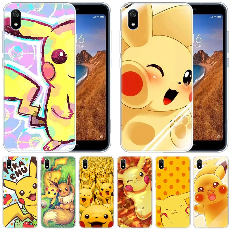 

luxury Silicone Case Anime Pokemon eevee Pikachu for Xiaomi Redmi K20 Pro 7 7A 6 6A 4X 5 Plus S2 GO Note 8 7 6 5 Pro 4