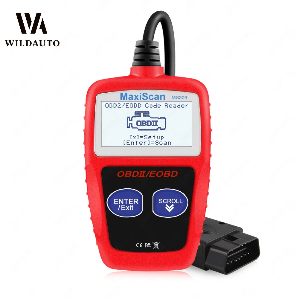 Считыватель кодов MS309 OBD2 автомобильный диагностический инструмент MS 309 OBD 2