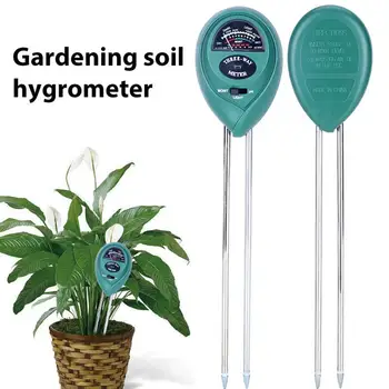 

3 in 1 Green Analyzer Soil Tester Convenient Safe Moisture Plants Hydroponics Outdoor Plastic+Metal PH Meter Economic Gardens