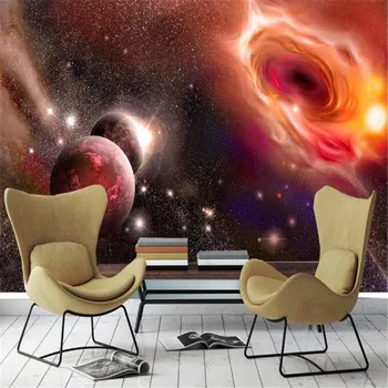 

milofi factory custom wallpaper mural 3D fantasy universe starry sky TV background wallpaper mural