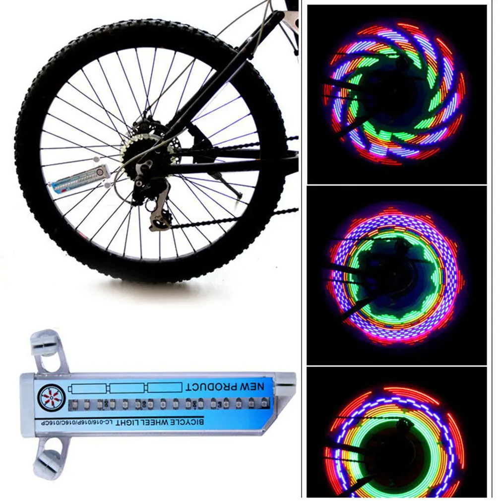 Bike Accessories 3D Bicycle Spoke LED Lights Illuminate the Streets Fancy LED Colorful Bike Wheels Light bicycle parts bike accessories