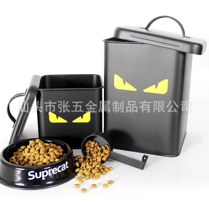 

Factory Direct Selling Sealed gato negro liang tong ling shi guan Algam Pet Food si liao tong Dog Food Bucket 2 Pieces with Spoo