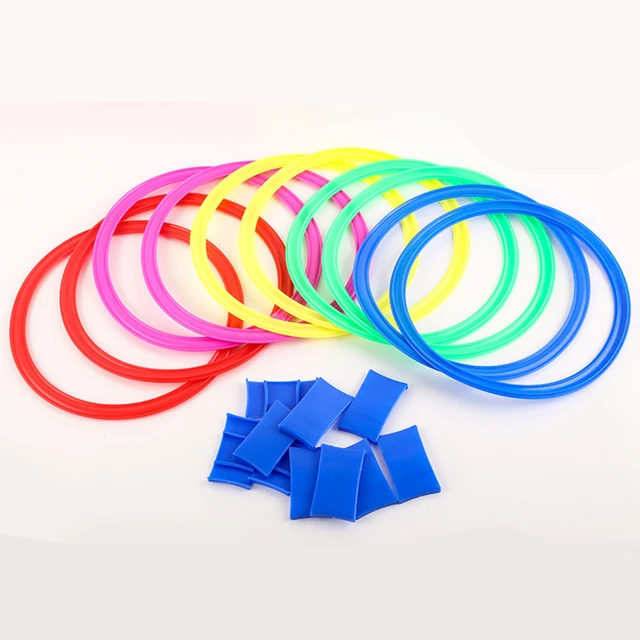 Children Brain Games Hopscotch Jump Circle Rings Set Kids Sensory Play Indoor Outdoor For Training Sports and Entertainment Toy 3