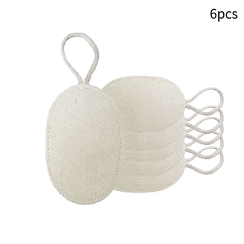 

6 Pcs Water Absorption Loofah Sponge Restaurant Natural Surface Dish Washing Cleaning Elastic Lightweight Kitchen Scrubber