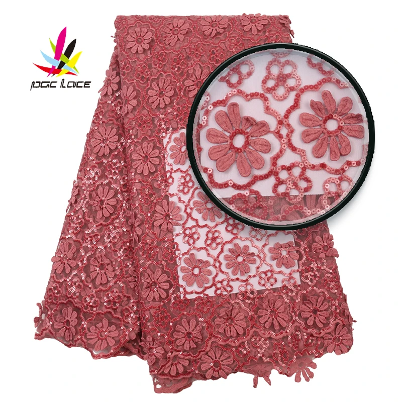 

Velvet Fabrics Embroidery Nigerian Embroidered Lace African Luxury Latest High Quality 2019 With Sequins