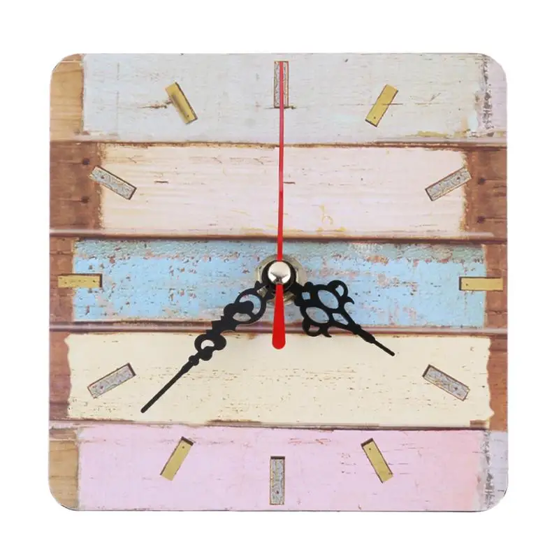 Винтаж деревянные круглые квадратные настенные часы Шебби-шик, рустикальный Большой Антикварный Кухня дома Гостиная украшения - Цвет: Type 8