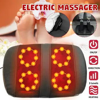 

Multi-functional Electric Foot Massager Shiatsu Kneading Foot Back Waist Body Massage Infrared Heating Roller Massage Machine