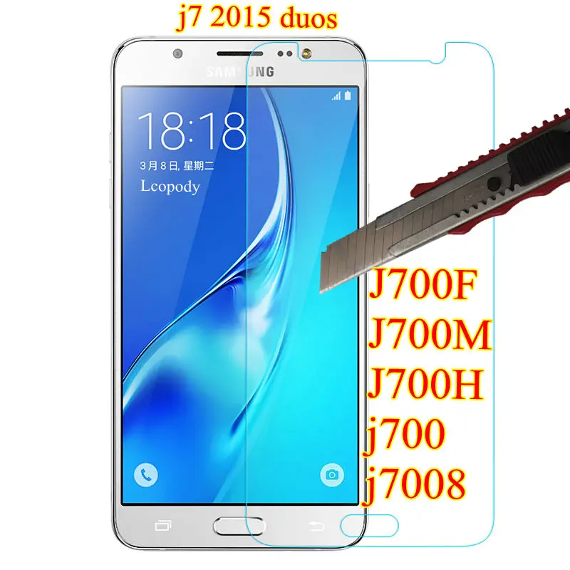 Закаленное стекло для Samsung GALAXY j7 защитная пленка экрана samsung sm J700F J700M J700H j700 j7008 sklo an