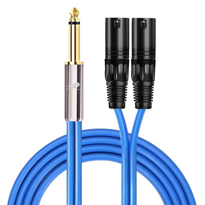 Mono 6.35Mm 1/4'' Ts Male To Xlr Male Audio Cable, Jack 6.35Mm To