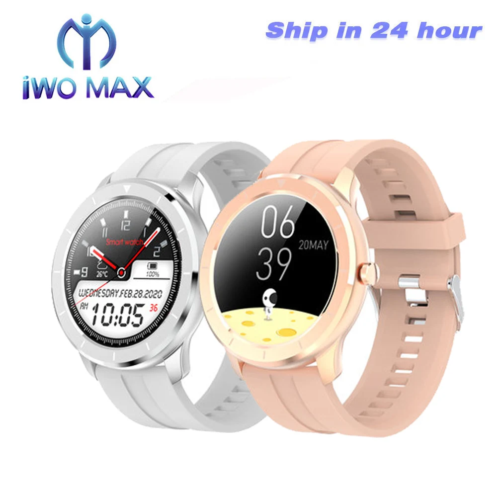 Женские и мужские водонепроницаемые Смарт-часы IWO MAX с функцией измерения