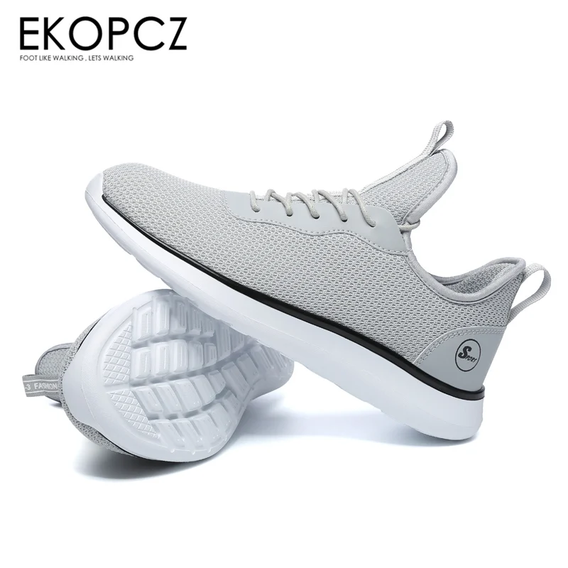 

EKOPCZ 2019 High Quality Men Casaul Shoes Breathable Mesh Mens Sneakers Comfortable Summer Tenis Masculino Trainers Shoes