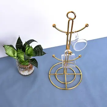 

Goldden Mental 6-Mug Holder, Traditional Kitchen Countertop Mug Tree, Coffee Mug R9UC