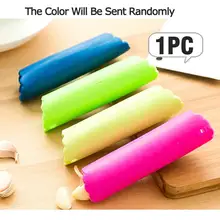 Практичные кухонные обеденные гаджеты силиконовые чесночные трубки Пилинг случайный цвет силиконовый пилинг волшебный чеснок овощечистка
