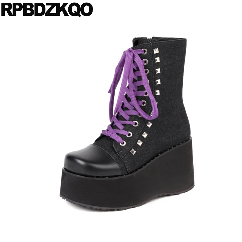 goth platform sneakers