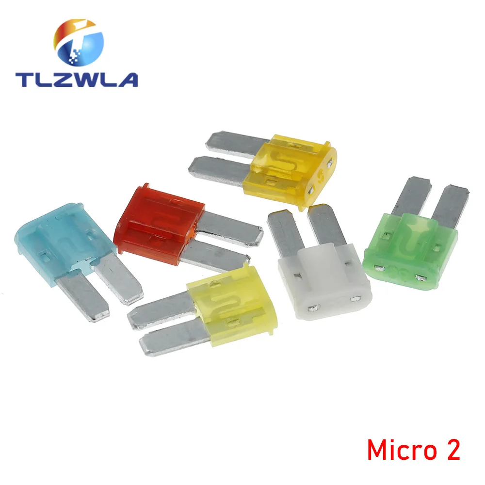 Set 100 Fusibili Auto Mini 2A-35A Con Tester E Clip. Kit Assortito Per Auto, Camper E Moto. Fusibili A Lama Per La Tua Auto!