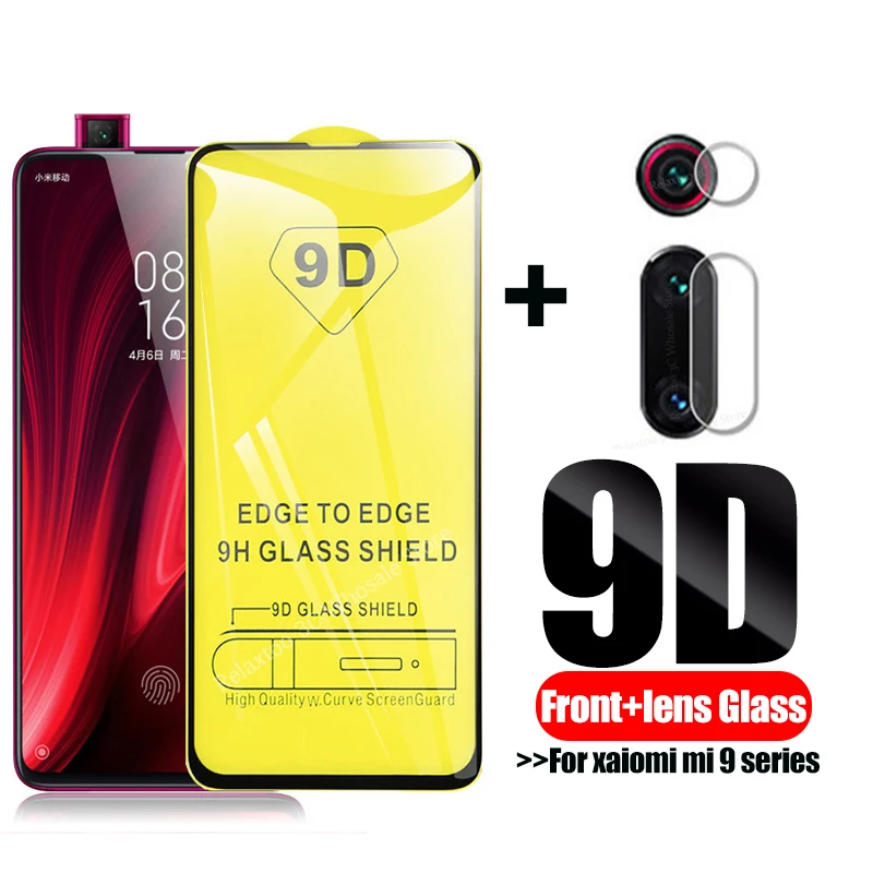 Защитное стекло 2 в 1 9D для xiaomi mi 9 t объектива камеры xiomi xiami 9se mi9 se 9tpro pro mi9t |