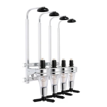 

Perfect Wall Mounted 4 Bottle Wine Stand Optics Dispenser Spirit Drink Dispenser Holder For Wedding Decoration Outdoor Home