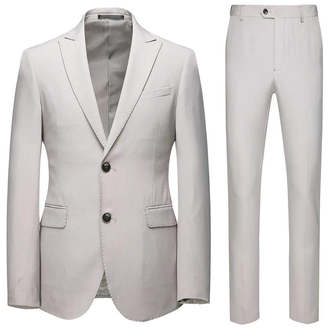 

Large Size Business Leisure Suit Two-Piece Set Groom Best Man Wedding Two-Button Suit Set Men's