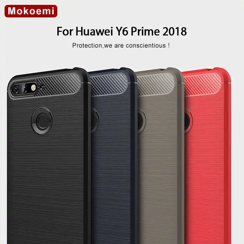 Модный Ударопрочный Мягкий силиконовый чехол Mokoemi 5 7 дюйма для Huawei Y6 Prime 2018