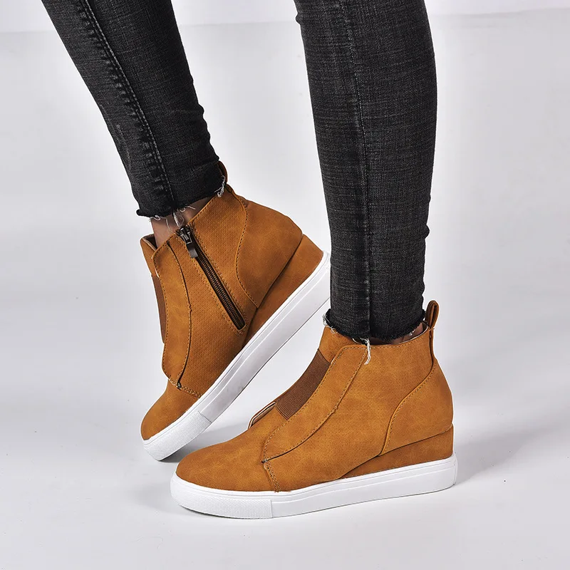 

Women Snake Printing PU Leather Vulcanized Shoes Lace up Female Sneakers Fashion 2020 New Platform Woman Shoes Walking Footwear