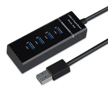 

3.0 USB 4-Port HUB Multi-Port Splitter One Drag Four Extenders High Compatibility Current Protection Function