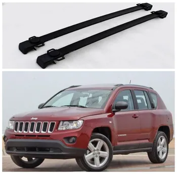 

High quality Aluminum Alloy Roof Racks Luggage Rack Crossbar Fits For Jeep Compass 2011 2012 2013 2014 2015 2016