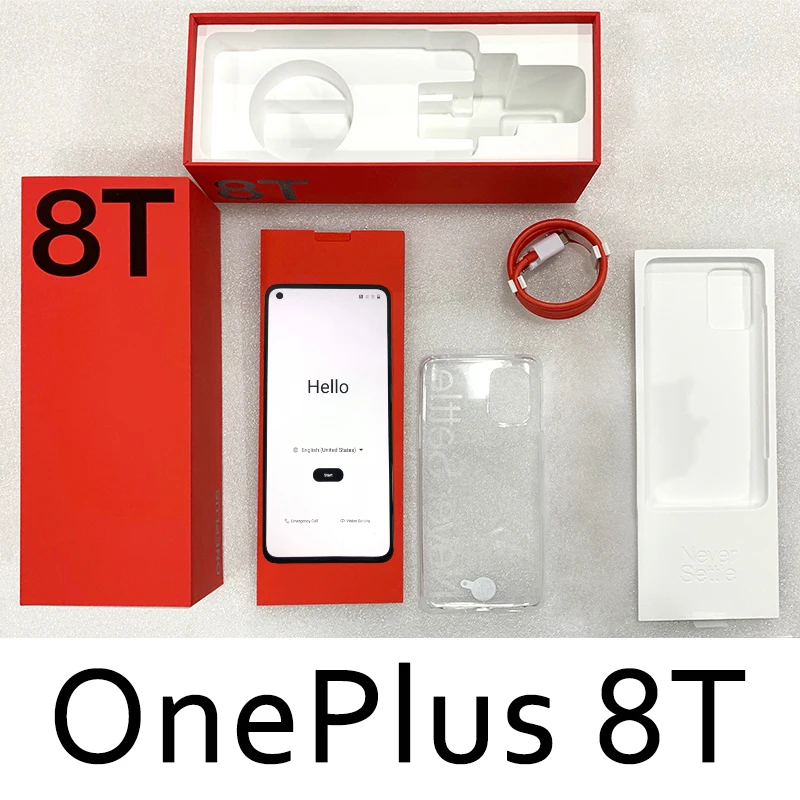 Global Version OnePlus 8T 8 T Snapdragon 865 5G Smartphone 12GB 256GB 120Hz Fluid Display 48MP Quad Cameras 65W Warp Charge