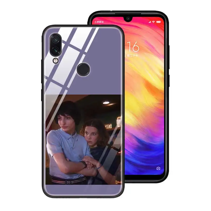 T09 Чехол из закаленного стекла для Red mi 7 8A Note6 7 8 K20 K20 Pro, задняя крышка для Xiaomi mi A3 CC9E CC9, силиконовый край, чехол для чужих вещей - Цвет: T09