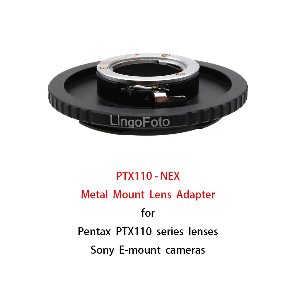 Металлическое кольцо-адаптер для объективов Pentax PTX110 к камерам Sony E Mount A7 series A6000 NEX |