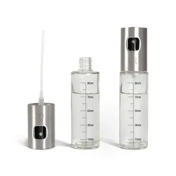

Oil Sprayer Dispenser Premium 304 Stainless Steel Grilling Olive Oil glass Bottle 100ml for Cooking /Salad /Bread Baking /BBQ/ K