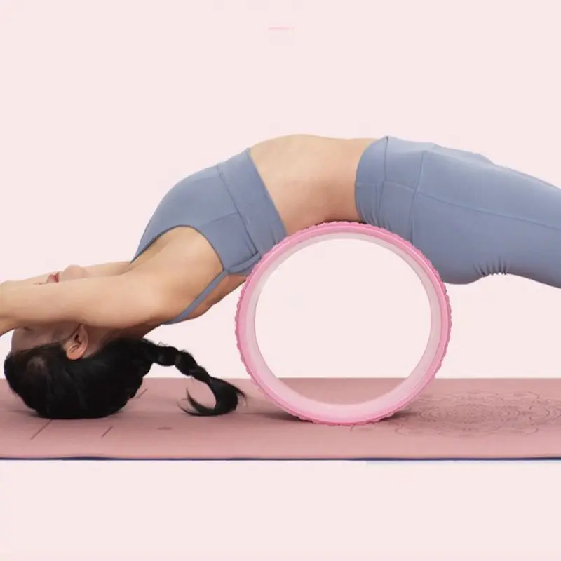 Yoga Wheel New Open Back Home Fitness Exercise Equipment Beginners Open Shoulder Massage 3d Non-Slip Pilates Ring Dharma Wheel