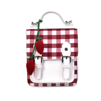 

Girl's Strawberry Small Crossbody Bag Backpack 2020 Female New Korean Fashion Wild Cute Girl One Shoulder Messenger School Bag