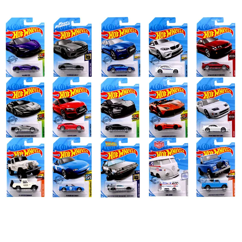 5 шт. 72 шт./коркор. Hot Wheels Модель автомобиля игрушки для детей Литые металлические