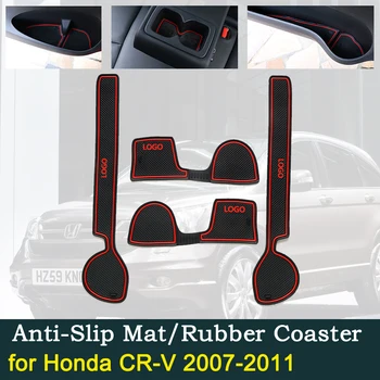 

Anti-slip Door Rubber Cup Cushion for Honda CR-V 2007~2011 2008 2009 2010 CRV 3rd Gen CR V 2.0 2.4 Groove Mat Car Accessories