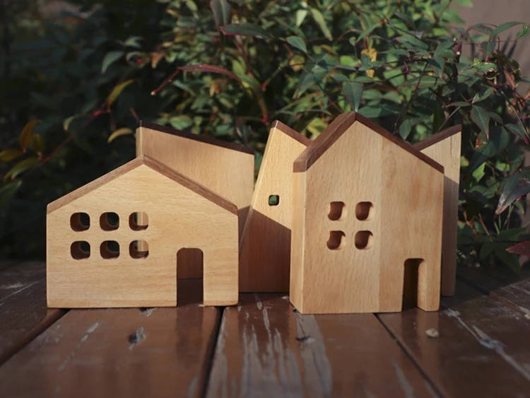 Japan-Style-Wooden-House-Ornaments-Nordic-Handmade-Home-Decoration-Wood-Architecture-Miniature-Craft-Work-Kids-Nursery-Decor-014