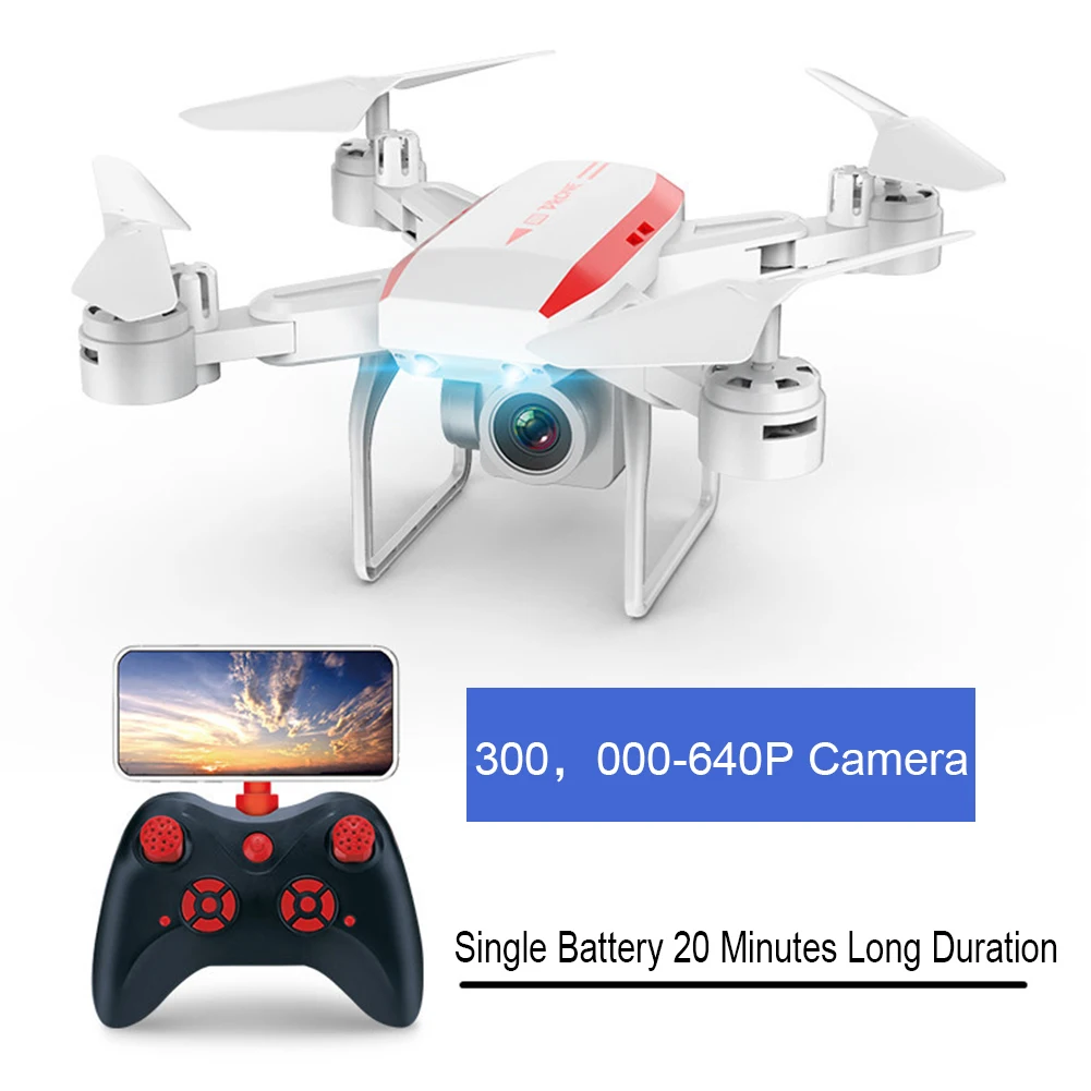 640p KY606D Дрон FPV RC Дрон 4k камера 1080 HD воздушный видео Дрон Квадрокоптер RC вертолет игрушки для детей складные беспилотные дроны - Цвет: 640p